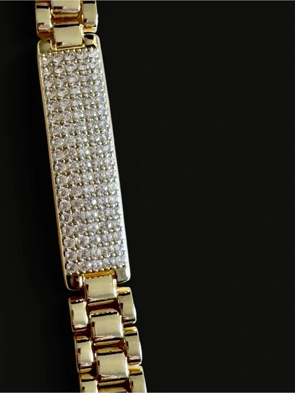 Men's Gold-Tone CZ Bracelet —8